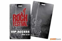 Event Badge TAG3501 Rock Festival by CARDSource